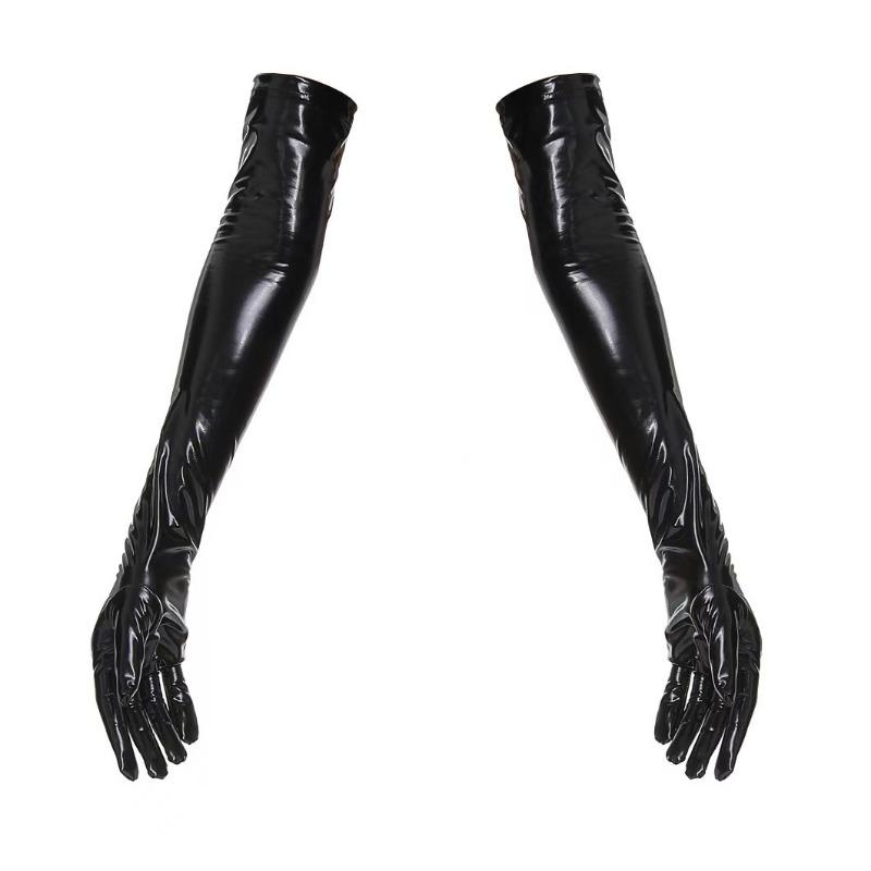 Sex Underwear Source Women's Sexy One-piece Pull Rope Hollow Patent Leather One-piece Tight