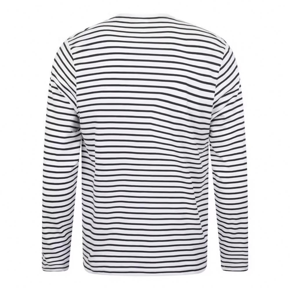 SF Men Unisex Adult Striped Long-Sleeved T-Shirt