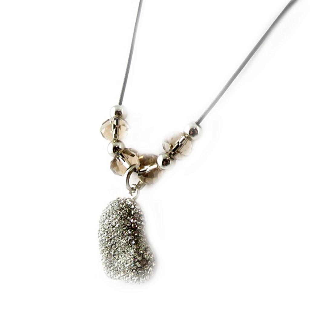 Les Trésors De Lily [E8843] - Collier Créateur 'Amoureuse' Blanc Ambre
