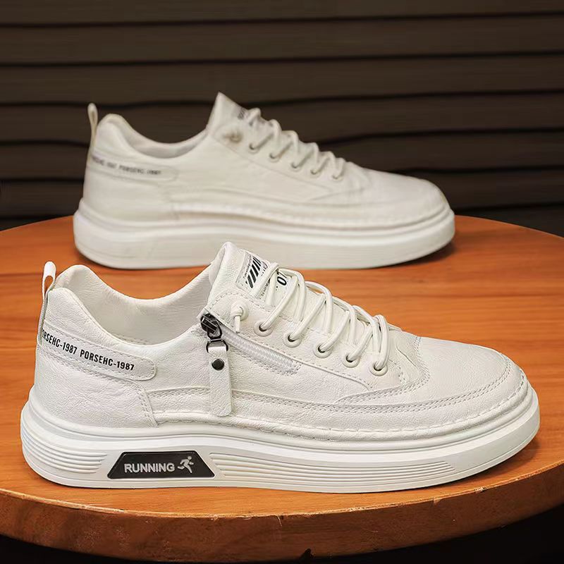 Spring/Summer New Men's Running and Sports Versatile Little White Shoes Men's Casual Leather Board Shoes