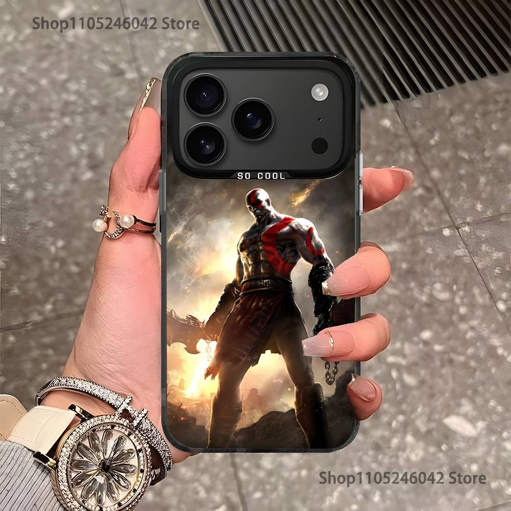 

Game G-God of W-War Black Matte Shockproof CoverPhone Case For iPhone 17,16,15,14,13,12,11,Pro,Max,Plus iPhone13mini