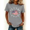 250 Years of Freedom 1776 Festival Womens Print TShirts Summer V Neck Tops Short Sleeve Casual Tees Us Flag