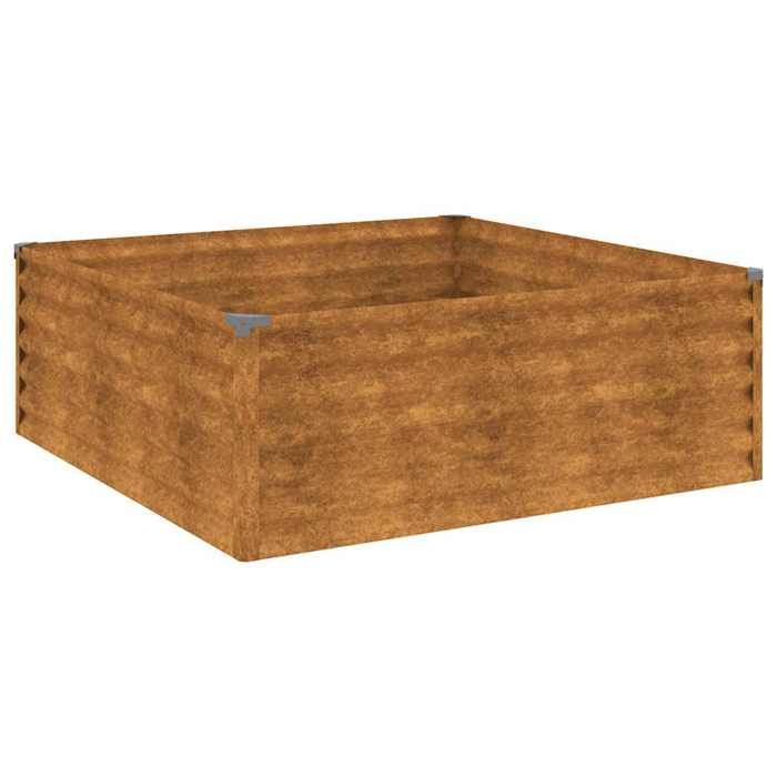 VidaXL Lit surélevé de jardin 100x100x36 cm acier corten 151993