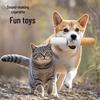 Plush Teething Sounding Pet Toy - Bite-Resistant Cigarette Design for Dogs & Cats