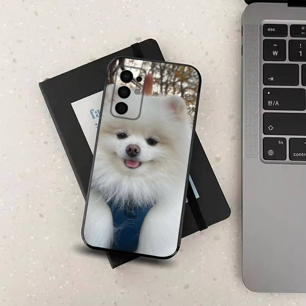 Cute P-Pomeranian Dogs  Phone For Samsung Galaxy A53,31,52,72,41,22,73,32,71,Note,J7,8,9,5G Soft Black Silicone Case