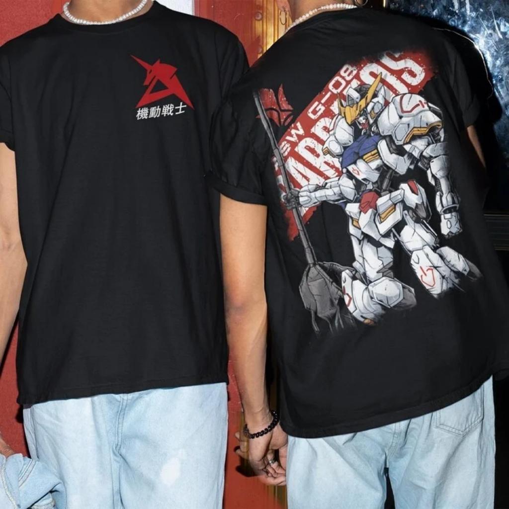 2026 New Japanese Anime Mobile Suit Gundam Parent-child T-shirt Retro Old Loose Cotton Short Sleeved Suitable Unisex T-shirt