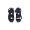 Li Ning Lightweight Comfortable One-Strap Two-Way Flat Sports Sandals Kids Sandals Black Purple YKUQ016-9