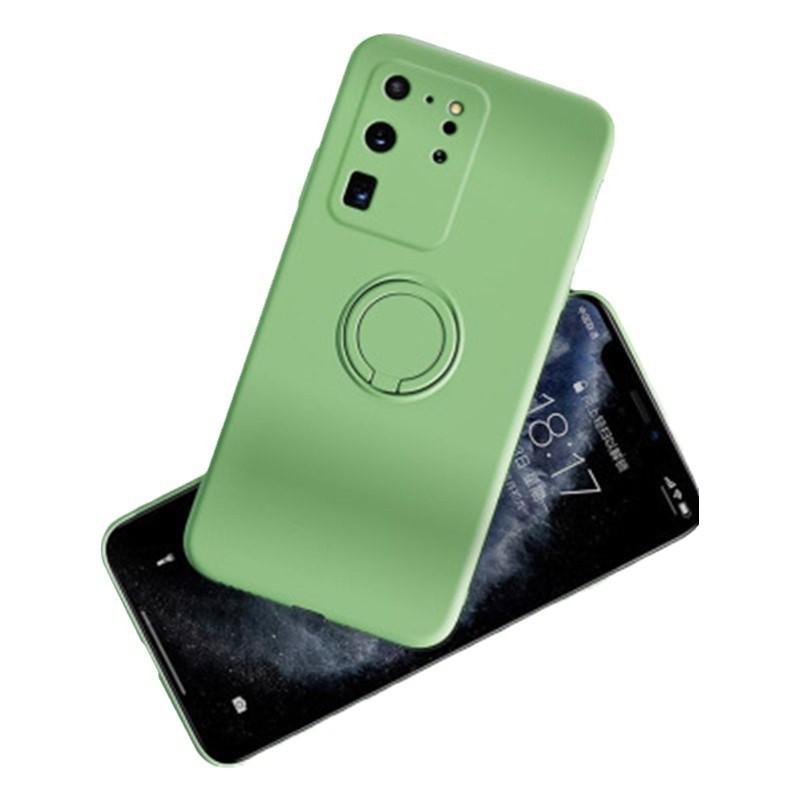 Suitable for Samsung S25Ultra Phone Case, S24FE Liquid Silicone Ring Bracket, Full Package, S10 Lens Case