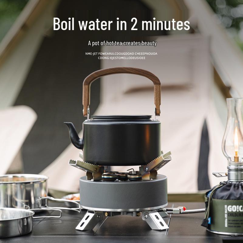 Portable Folding Butane Gas Stove: 5-Core High-Fire for Camping, Boiling, and Cooking Hot Pot