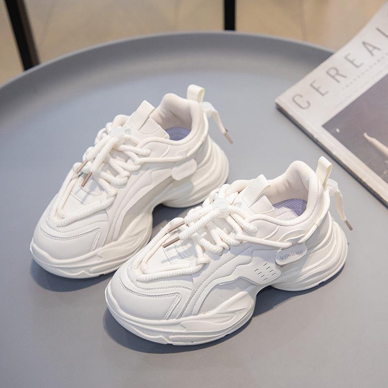 Spring Snap Sneakers Women's Shoes Fashion Versatile Dad Shoes Design Sense Outdoor Running Shoes Comfortable Platform Casual