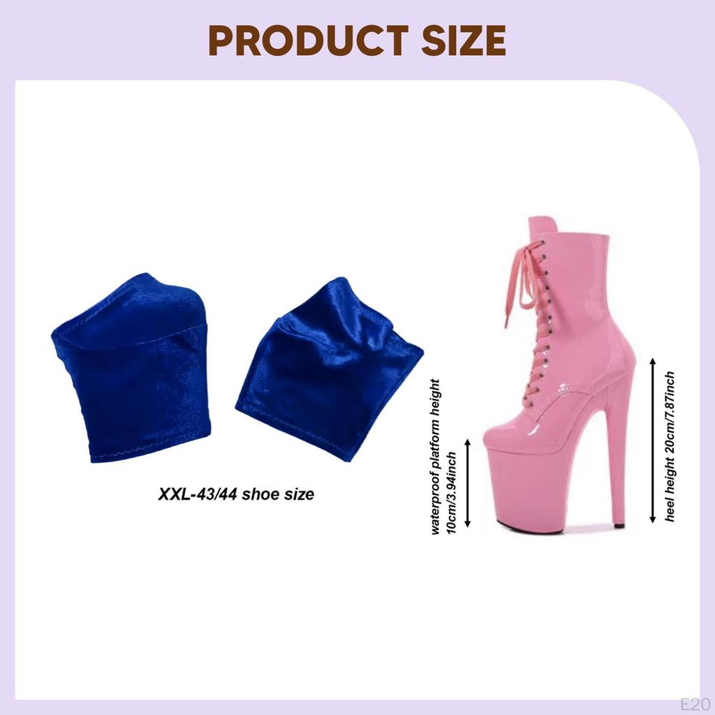 2 Pieces Pole Dance Shoe Protectors Covers for 20cm Heels, Professional, Stylish, Costume