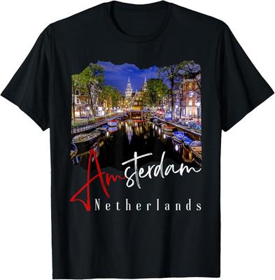 Amsterdam At Night  Netherlands Holland  Amsterdam TShirt Unisex T-Shirt