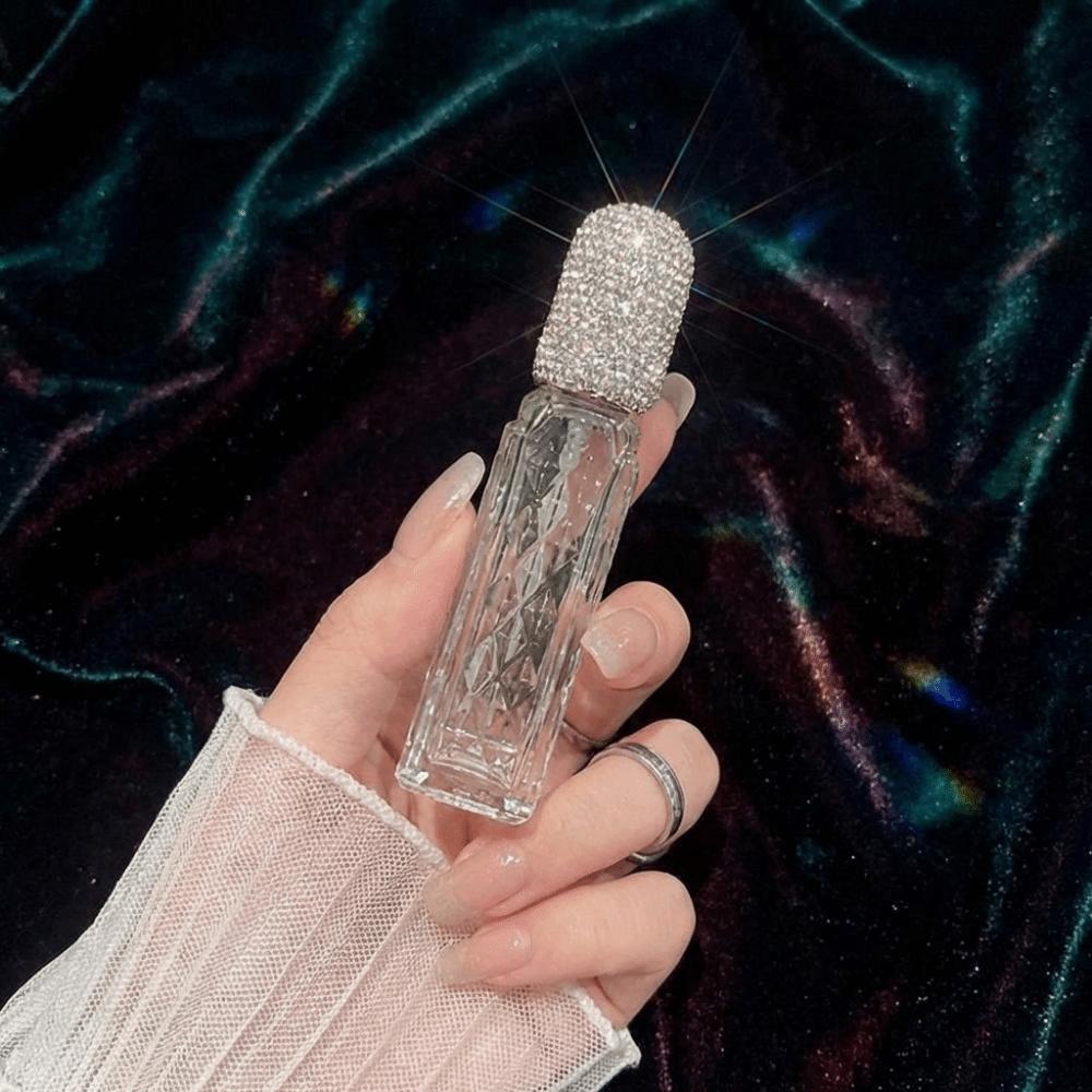 12ml Glass Perfume Atomizer Creative Rhinestone Oil Diffuser Bottle  Travel Supply