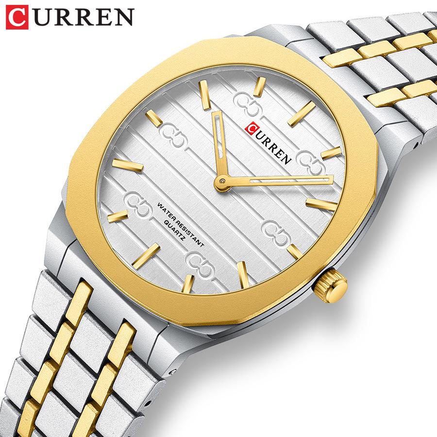 Curren Karrien 8444 Men's Ultra-Thin Quartz Watch with Casual Steel Band