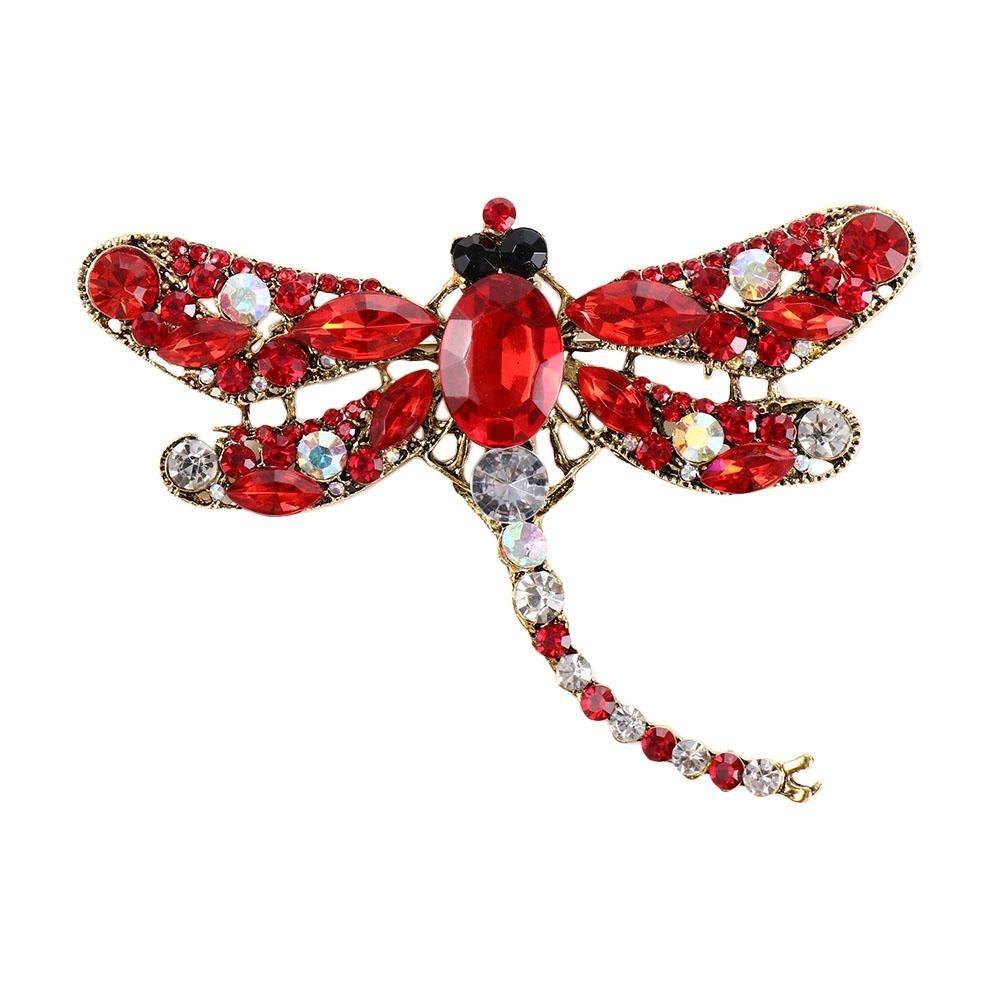 

Sweater Coat Collar Pin Zinc Zinc Alloy Women Brooch Korean Style Badge Clothes Accessories Dragonfly Brooch красный