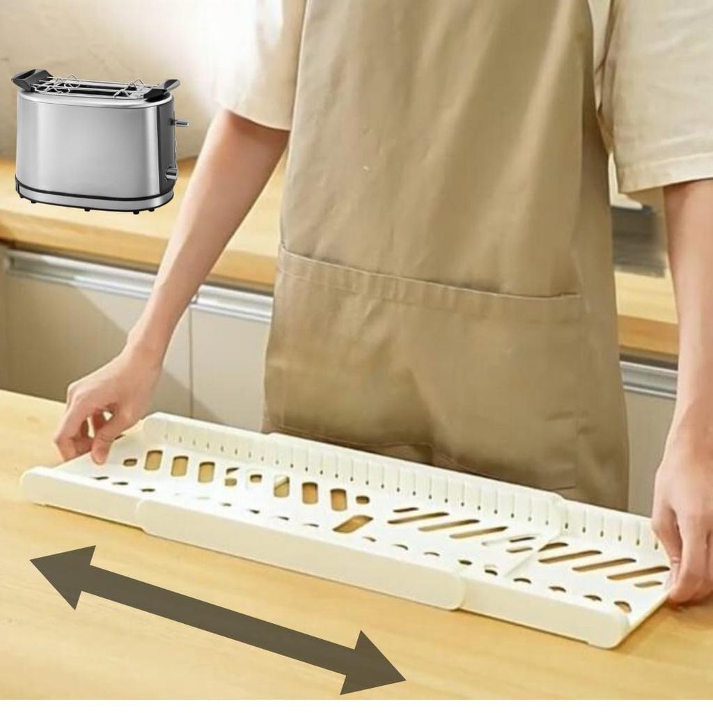 Cobalt Planet Extendable Pot Storage Frying Pan Pot Lid Kitchen Storage Extendable Width Rack, Stand, Storage, Rack, Under-Sink Organizer, 34.5-56.5cm