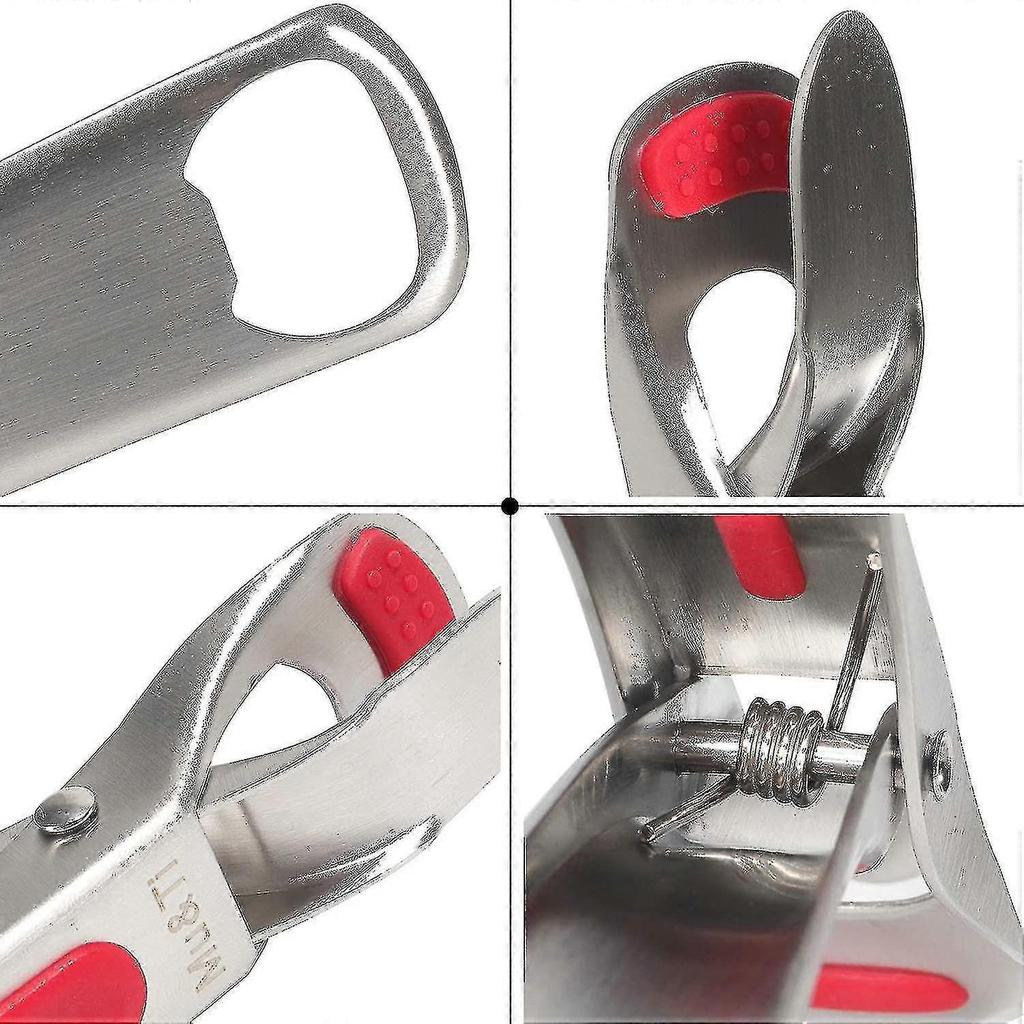 Gripper Clips Tongs For Lifting Hot Dishs Bowl Pot Pan Plate From Instant Pot Microwave Oven Air Fryer,botter Opener,304 Stainless Steelkitchen Tongs 