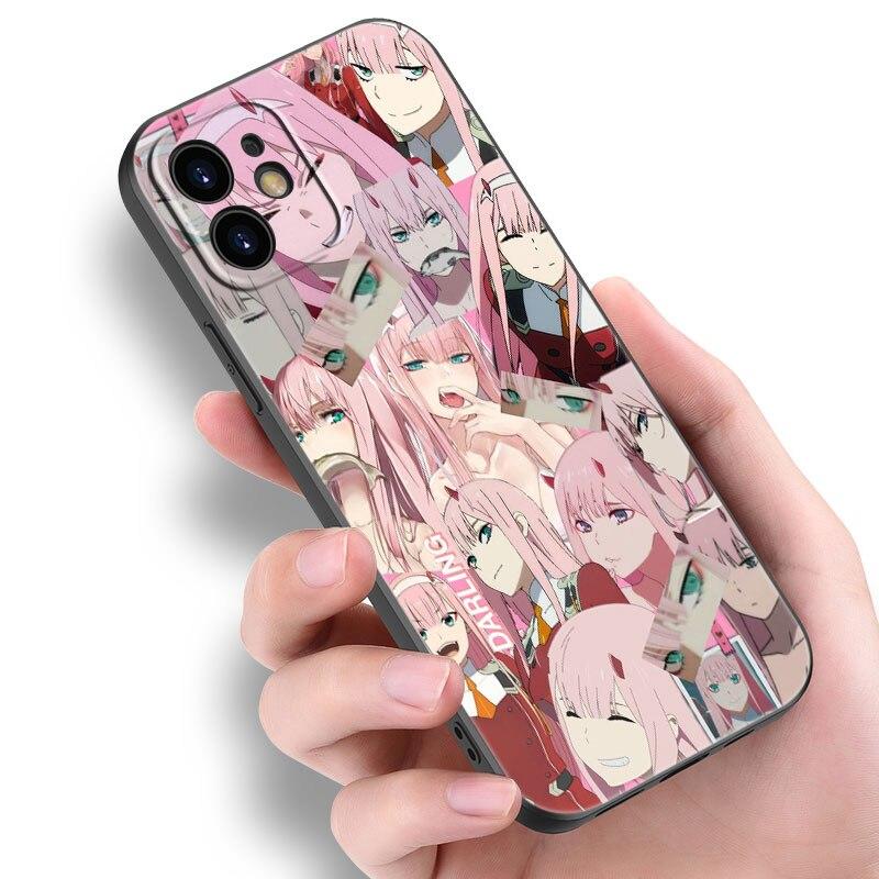 Zero Two Darling in the FranXX Anime-Hülle für Apple iPhone 14 13 12 Mini 11 Pro Max 7 8 XR X XS 7 8 Plus SE 2020 2022 Cover