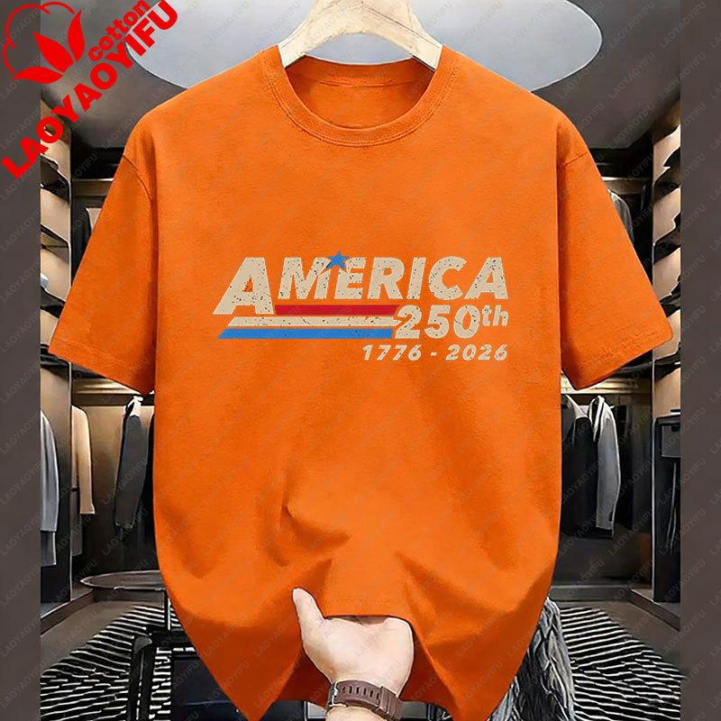 America 250th Anniversary Usa 250 Years Graphic T Shirts 4th Of July Shirt For Unisexs Tee Unisexs Clothing Cotton Plussize Casual
