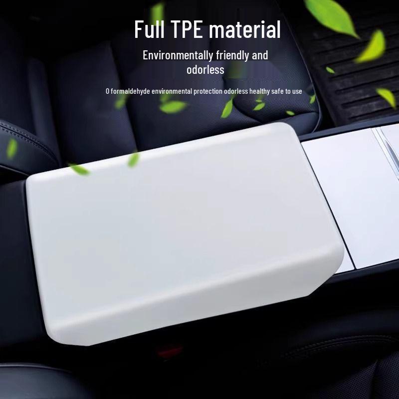 TPE Armrest Box Cover for Tesla Model 3/Y - Center Console Protector