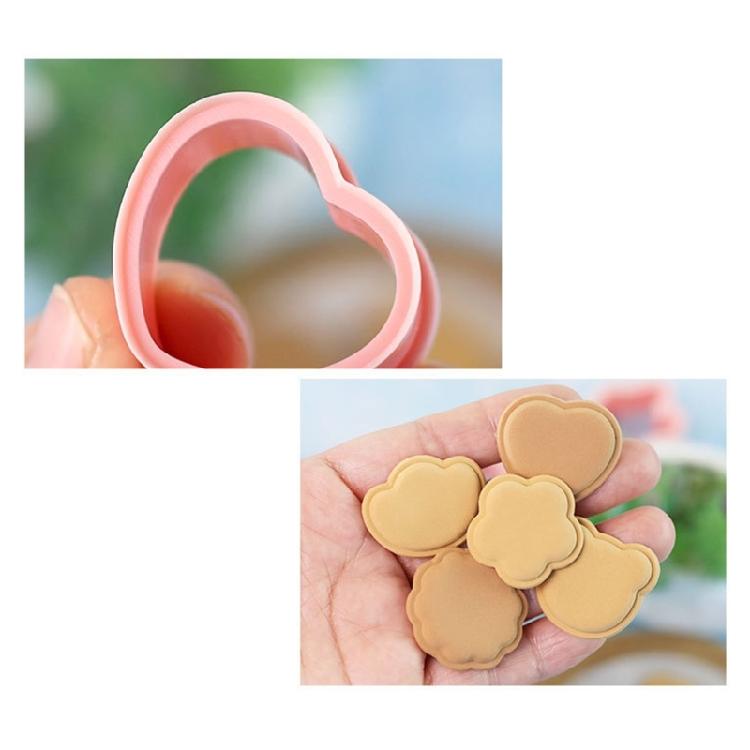 10Pcs Plastic Cartoon Pattern Cookie Cutter Biscuit Molds Cookie Decorating Tool