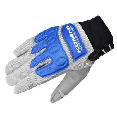 Motorcycle Instructor Gloves Pro Advanced Size for and Autumn Gray/Blue, L, GK-135 726, Spring, Summer,