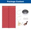 Magnetic Thermal Insulated Door Curtain for Winter Waterproof Door Screen Oxford Cloth Thicken Cotton Door Cover Door Insulation