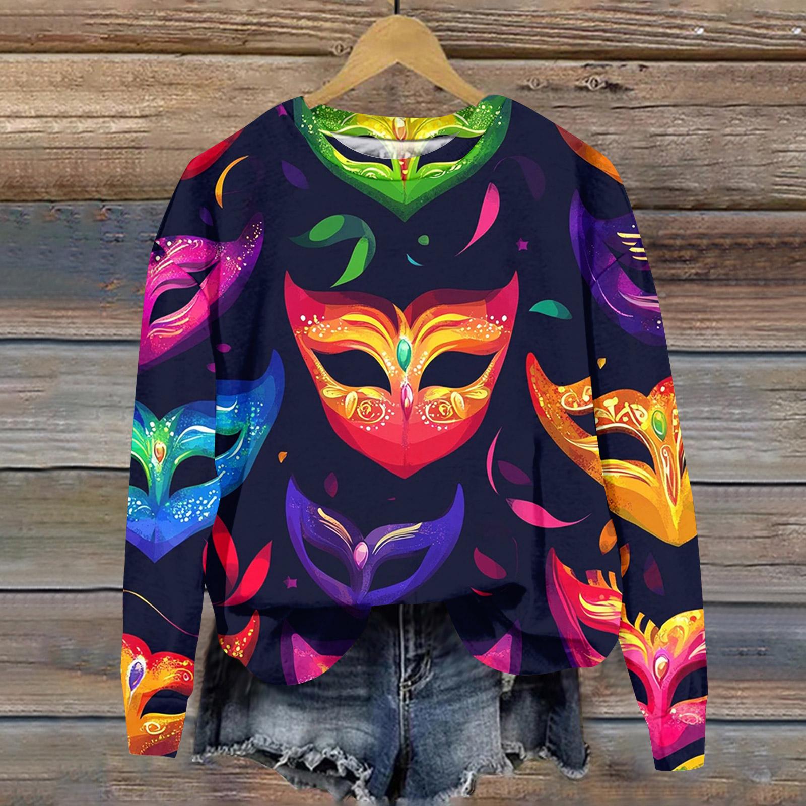 

Женская модная толстовка с длинным рукавом и круглым вырезом с принтом XL