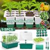 12 Holes Nursery Seedling Dish Seedling Starter Trays Garden Nursery Pot Greenhouse Seeding Germination Kit Home Garden Supplies