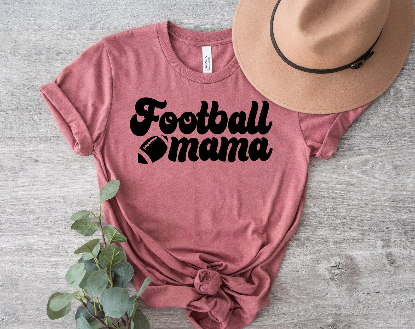 Football Mama Shirt | Football Mom Distressed Shirt for Women | Cute Trendy Football Mom T-Shirt,Football Tee, Football Mom Shirt 4XL