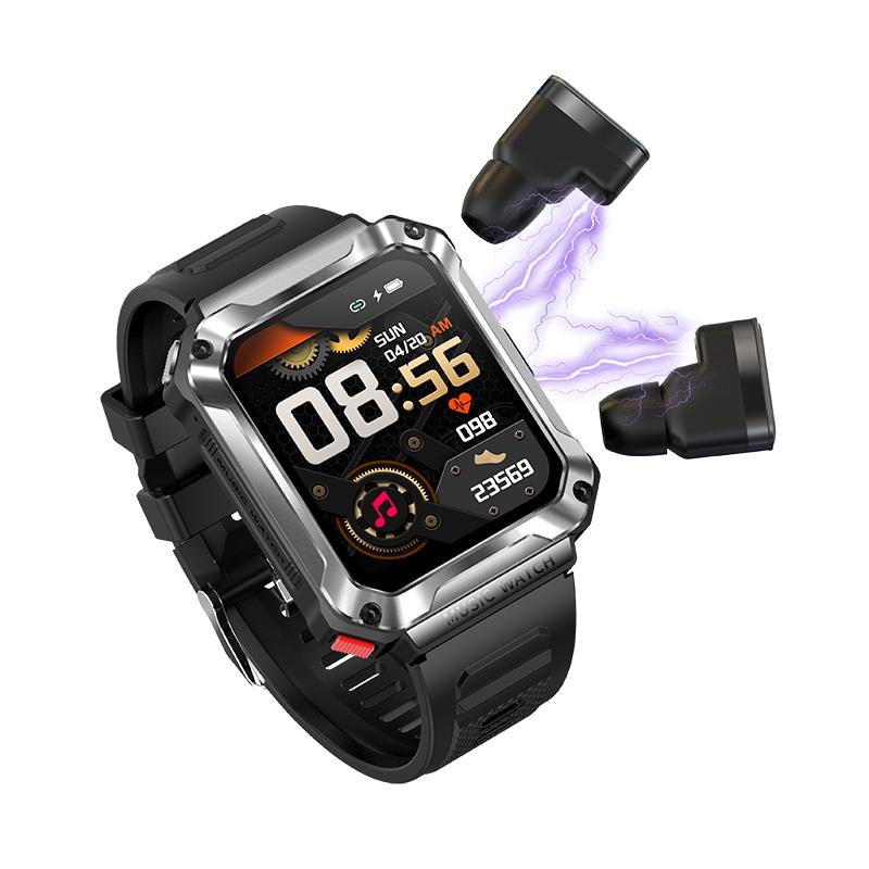 T93 Akıllı Saat 1.96 İnç 4GB Hafıza Kablosuz Bluetooth Çağrı Kulaklık Spor Müzik Kulaklık Akıllı Saat Erkekler Kadınlar İçin