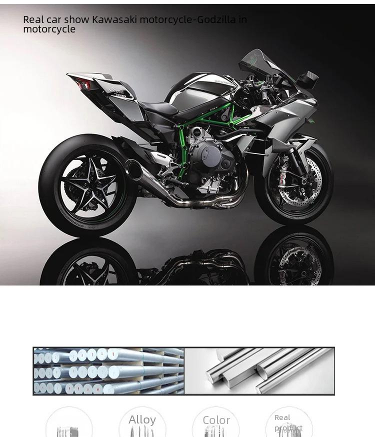 Kawasaki 1:12 Model de motocicleta din aliaj Ducati cu sunet pentru copii