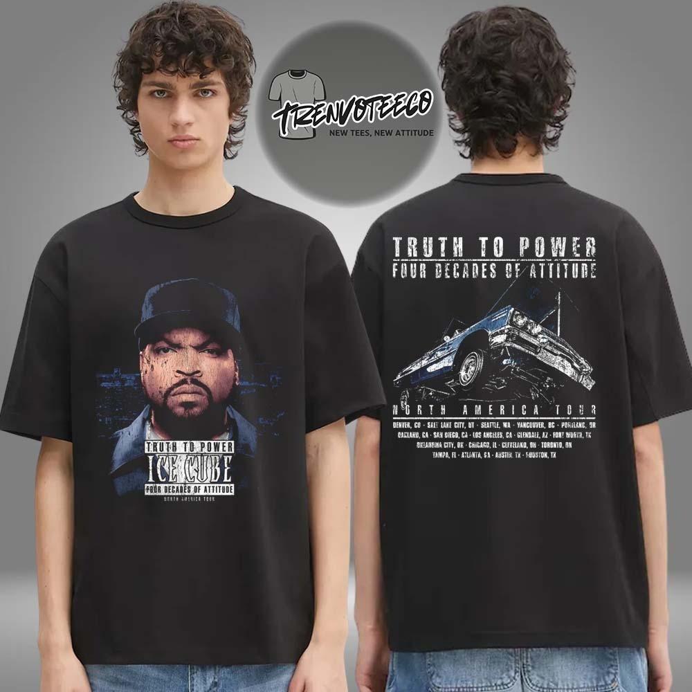Ice Cube Truth To Power Impala Тур 2025 Концерт Унисекс Унисекс Футболка XXXXL