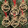 6pcs Christmas Wooden Ornaments Decorations Christmas Tree Ornaments Christmas Decorations