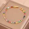 Popular bracelet, titanium steel does not fade, love zircon bracelet, high-end female light luxury niche bracelet, bracelet.