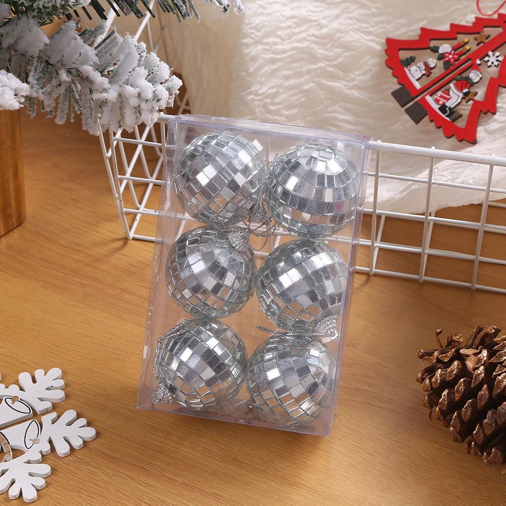 3-12CM Silver Christmas Ball Christmas Decoration Xmas Tree Pendent Ornaments Home Decor Navidad New Year 2026 Party Supplies