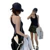 Sleeveless Top with Built-In Chest Pads & Straps, Women's 2026 Spring/Summer Hot Girl Style