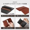 [HIRAMEKI.] Genuine Leather Business Card Holder for Men and Women, Morris Classic Card Case, Holds 40 Cards, Compact and Lightweight, William Morris