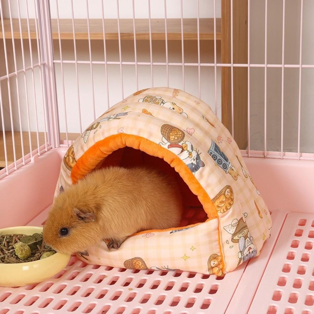 Semi Closed Hamster Warm Nest Thickened Rabbit Sleeping Nest for Hedgehog Chinchilla
