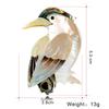 Vintage Small Bird Brooch With Shell Material For Womens Fashion Accessory