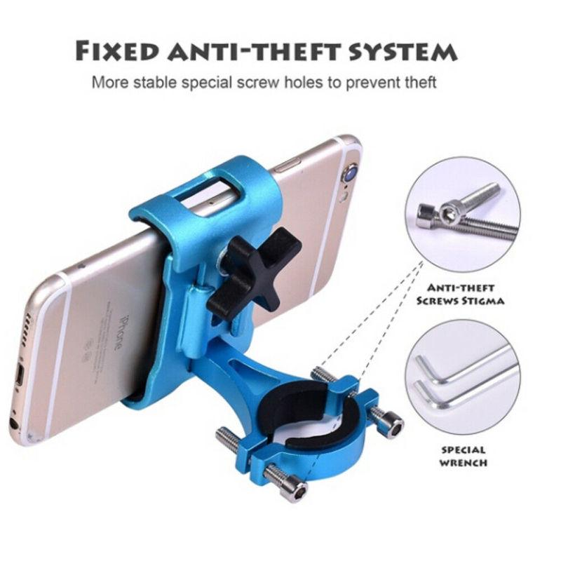 Aluminum Alloy 360 Degree Rotation Bike Bicycle Handlebar Stand Mount Holder for Mobile Cell Phone