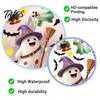 Holiday Party Supplies 2Pcs Cute Ghost Halloween Static Window Stickers, PVC Waterproof Cartoon Pumpkin Bat And No Glue Glass Adhesives Star