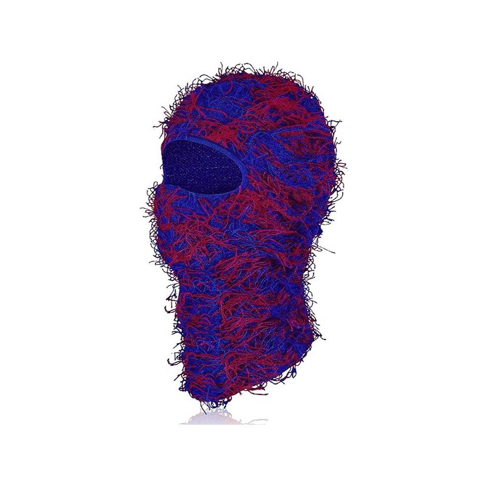 Balaklafa hat for men and women, funny acrylic knitted yarn head cover, outdoor skiing thermal mask