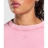 Gymshark Gslc Washed Graphic Crop Top Sunset Pink B4b3c Kcsz