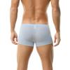 Thin Nylon Ice Silk Men's Semi-Transparent Boxer Briefs - Light Silk Square Leg Underwear