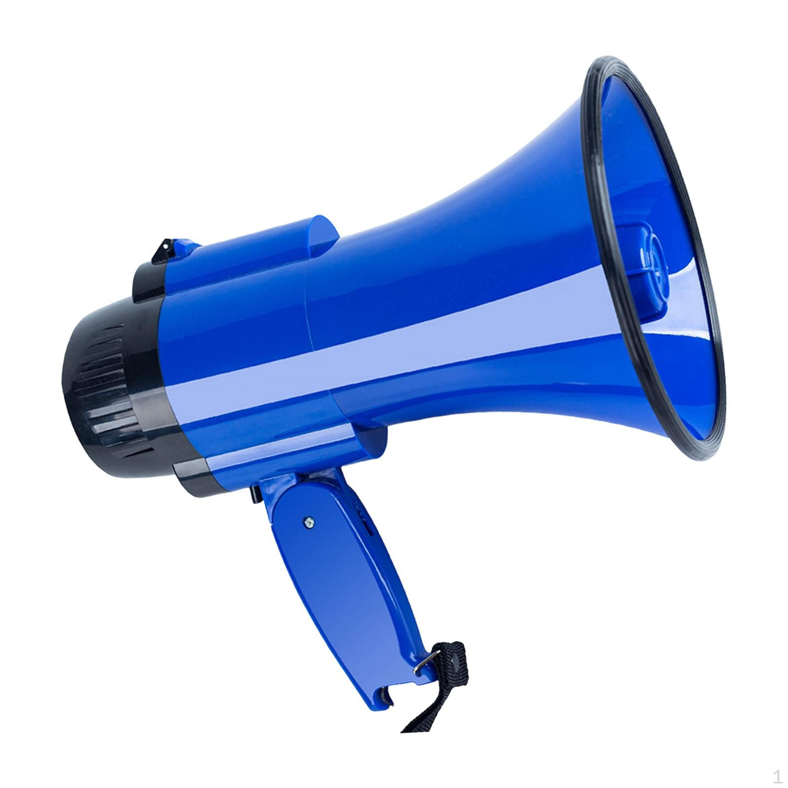 

30W Portable Megaphone with 240-second Recording, Powerful And Easy to Use, Ideal for Markets, синій
