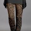 Kvinner Skinny Bukser Høst Vinter Vintage Etnisk stil Blomstertrykk Super Stretch Slim Fit Høy midje Dame Lange leggings Bukser Dameklær