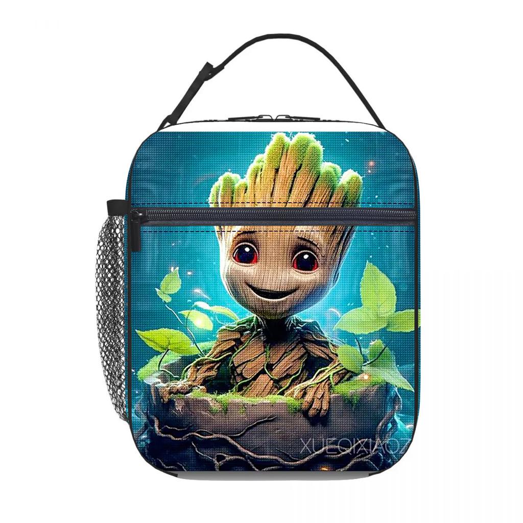 Cartoon Large-Capacity Lunch Box Bag, Thermal Insulation Bag, Portable Bento Bag, Student Thickened Aluminum Foil Lunch Bag