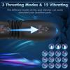 4 In 1 Retractable Prostate Massager 3 Inserts 10 Vibrating Modes Wireless Remote Control Silicone Anal Stimulator Fart Plug Adult Toys
