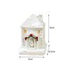 Christmas LED Light House Luminous Wooden Cabin Ornament Snow Scene Village Christmas Decoration For Home  New Year